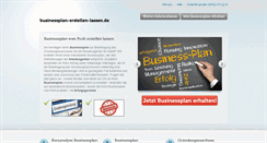 Desktop Screenshot of businessplan-erstellen-lassen.de
