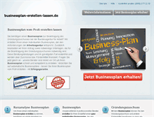 Tablet Screenshot of businessplan-erstellen-lassen.de